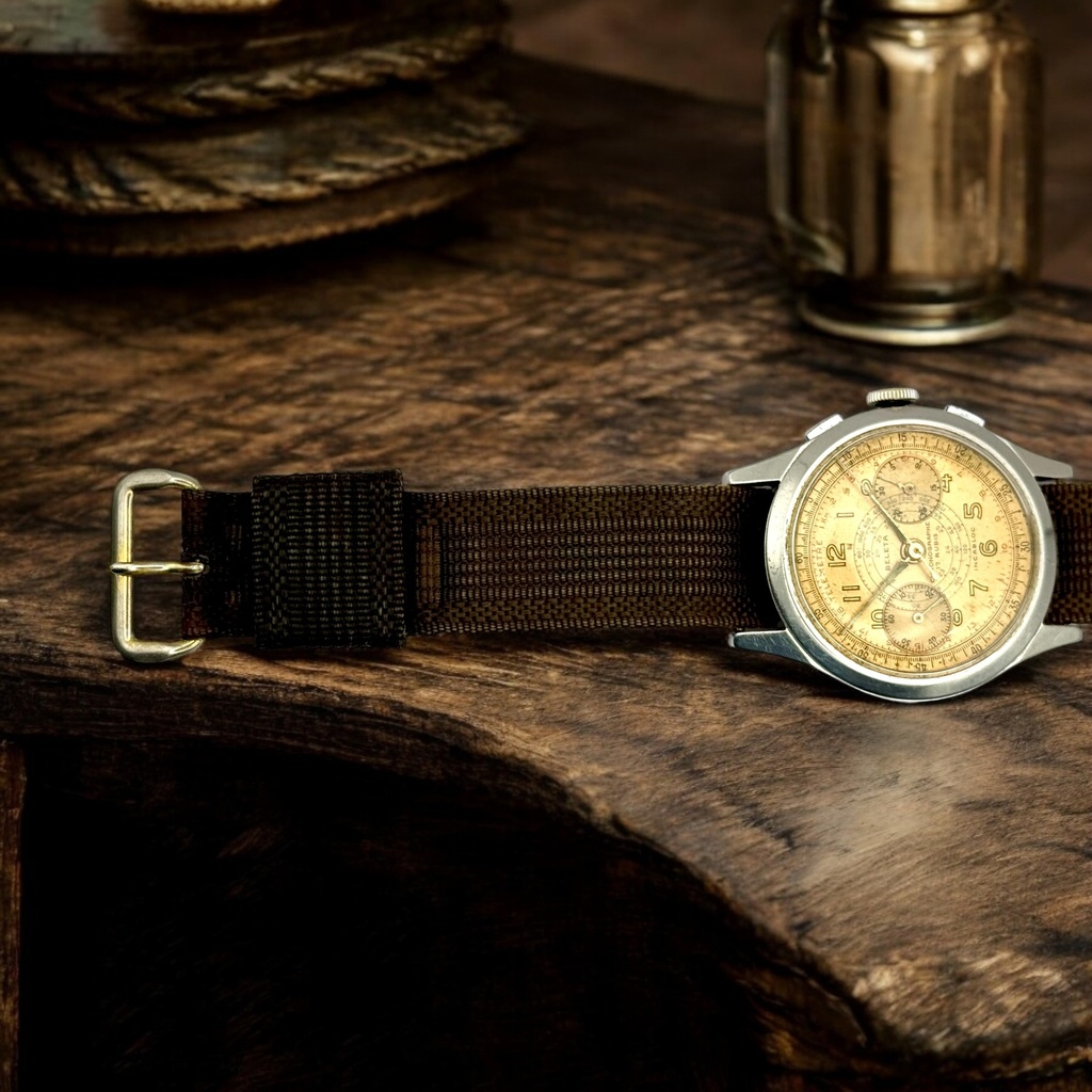 Chronographe militaire Beleta type "armée belge" - années 60