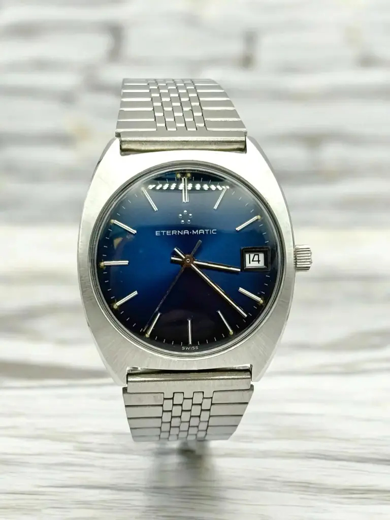 Eterna Matic blue dial - 70's