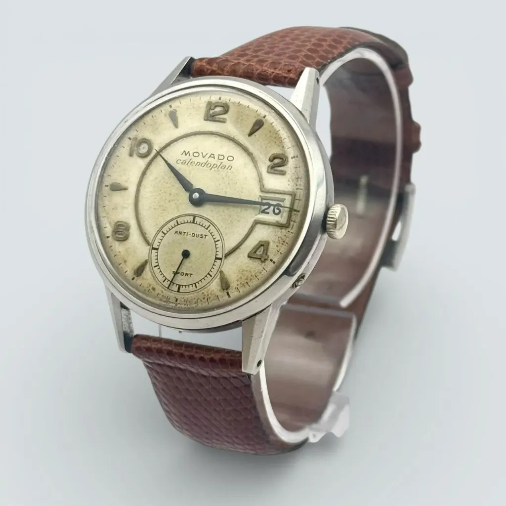 [371] Movado Calendoplan Anti Dust Sport - années 50