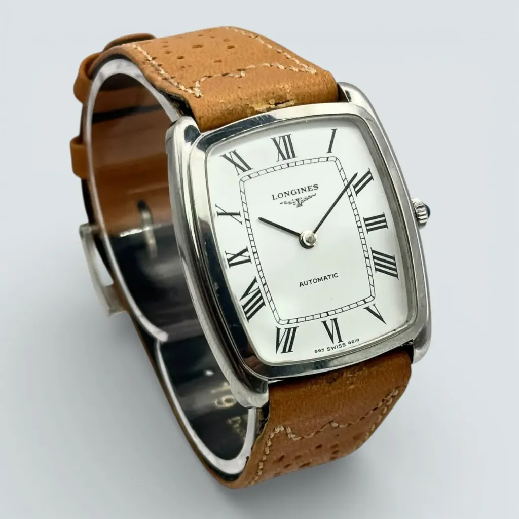 Longines automatique tonneau - années 70 - avec boite Longines
