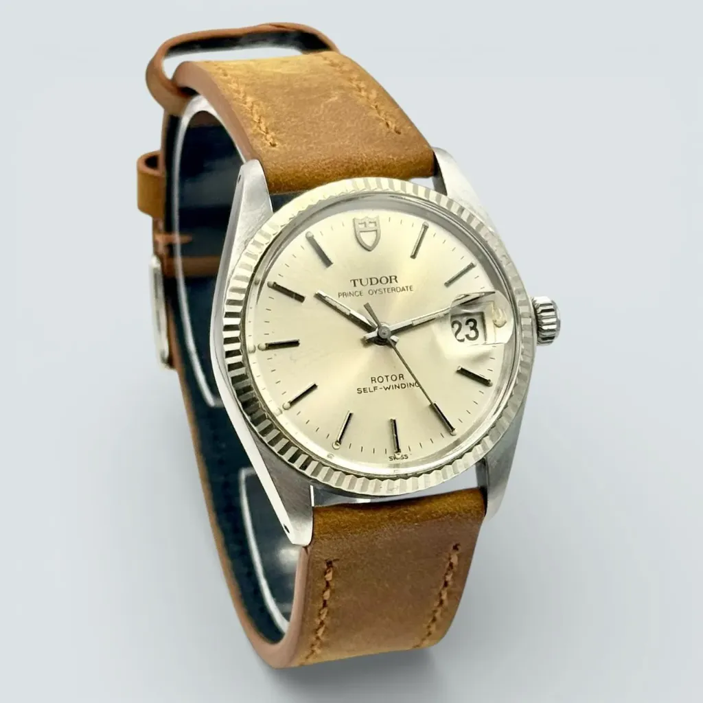 [384] Tudor Prince Oysterdate - 18k white gold bezel - 1980