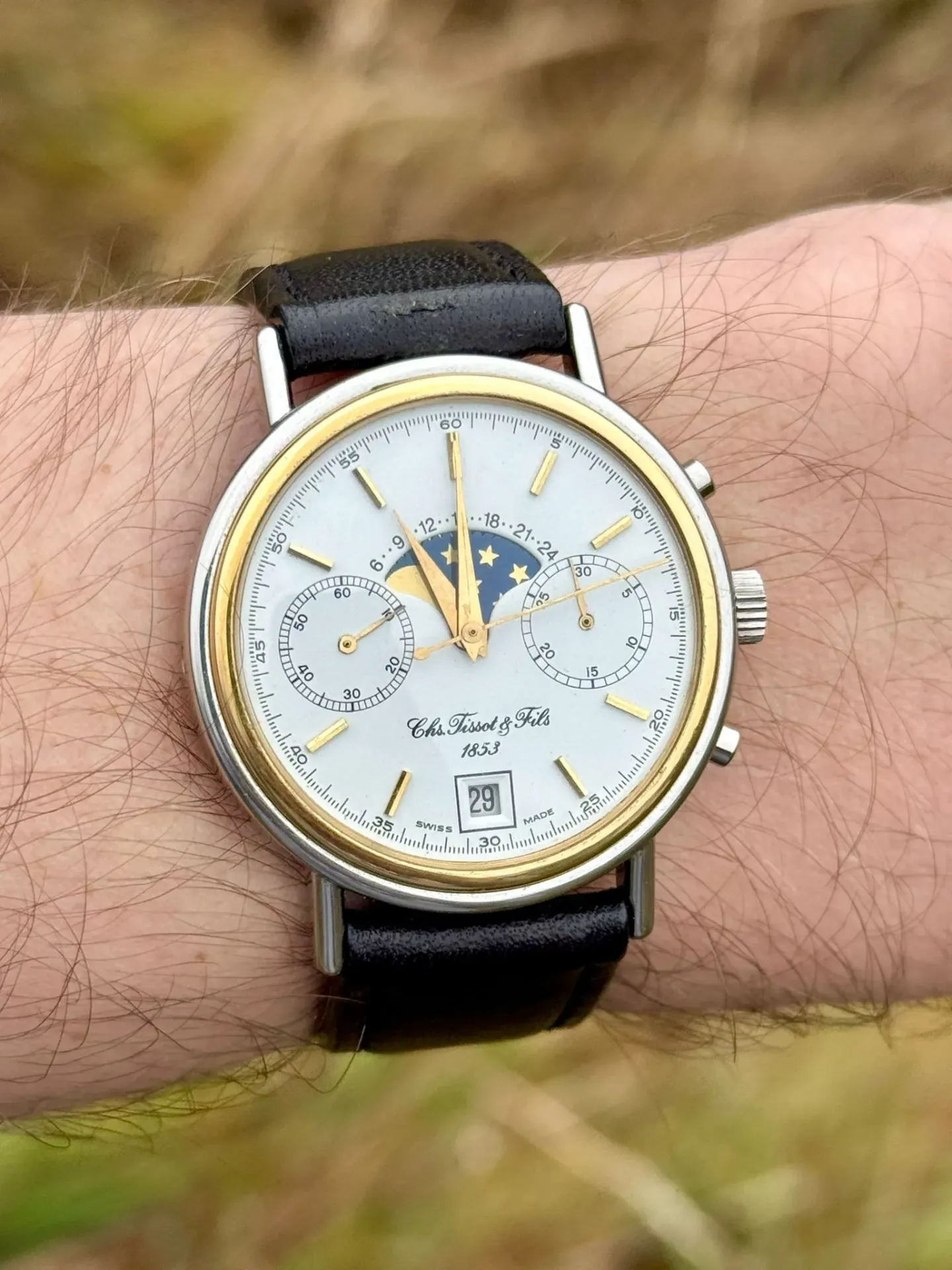 [388] Tissot 1853 Moonphase Chronograph - limited edition 130th anniversary - 1983