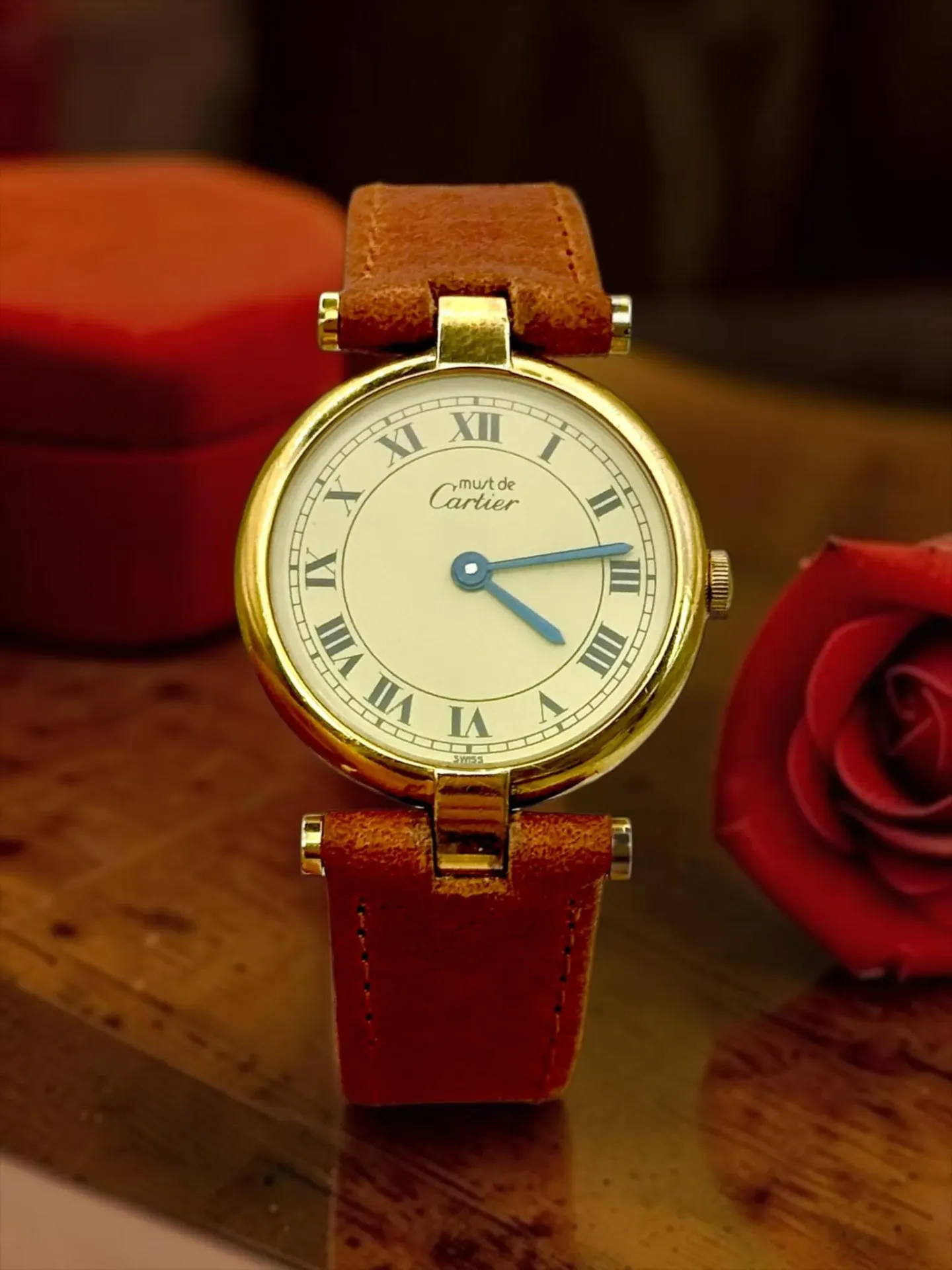 Cartier Must de Cartier Vendôme — Cadran chiffres romains - 80's
