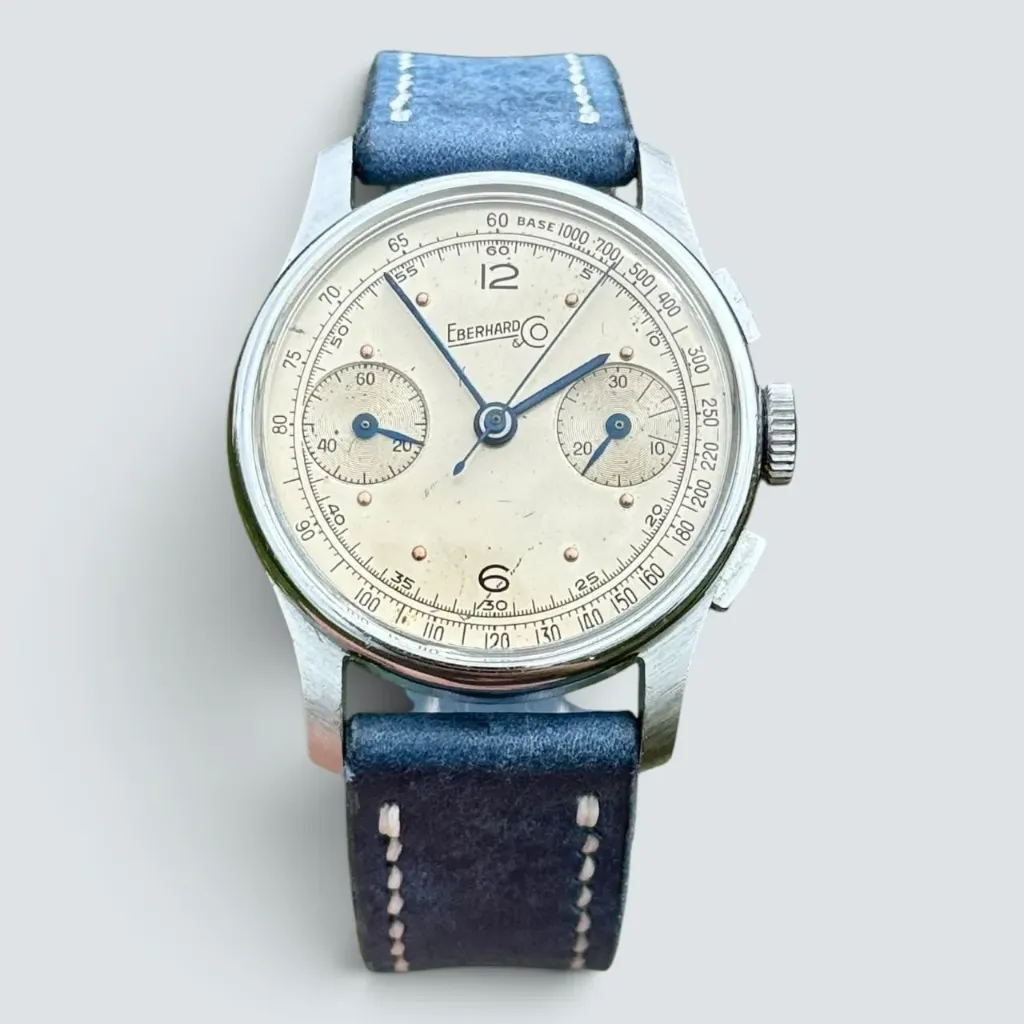 [38] Eberhard & Co. chronograph - cal. Landeron 11 column wheel - 1940s