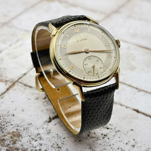 [168] Cyma Jumbo bi-color dial - 50's